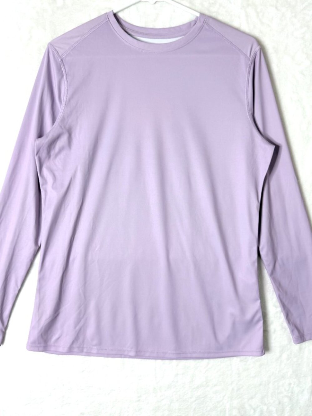 WORLD WIDE SPORTSMAN 3D Beach Graphic UPF 50 LS Rash Guard Swim Shirt M Purple